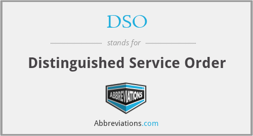 What does distinguished service order stand for?